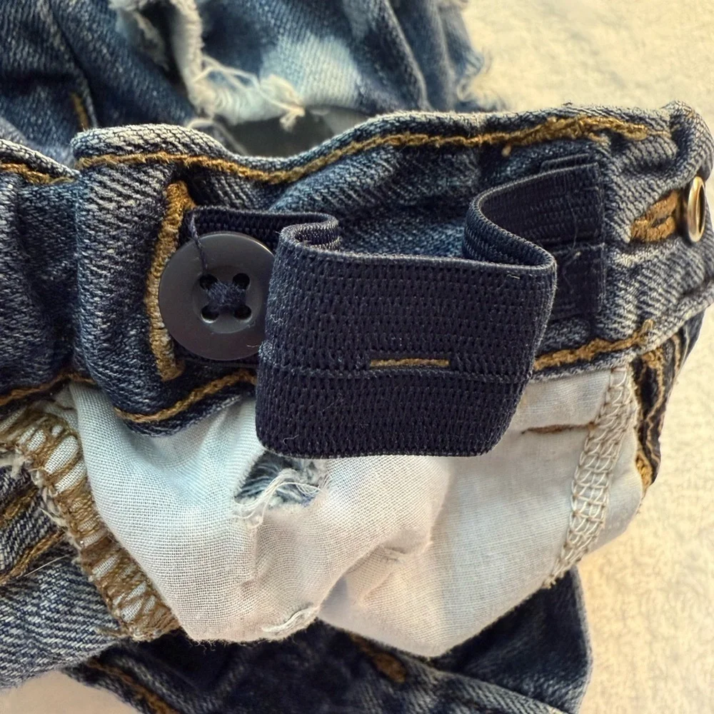 The Children’s Place Custom Distressed Boyfriend Shorts with adjustable waist
